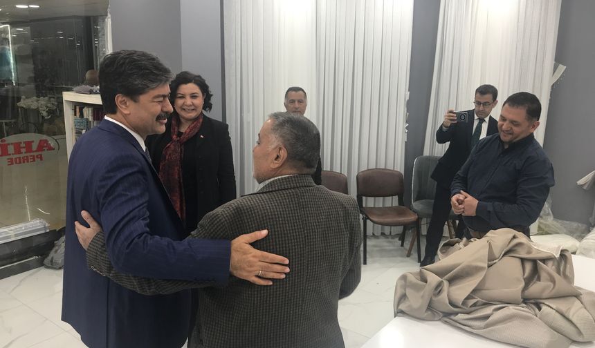 Milletvekili Erkan, Ahi esnafını ziyaret etti