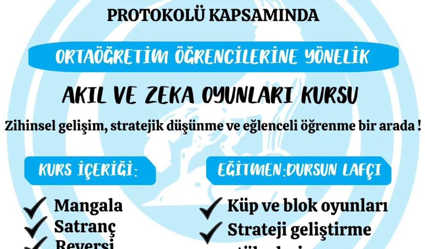 Zeka Oyunları Kursu Başlıyor!