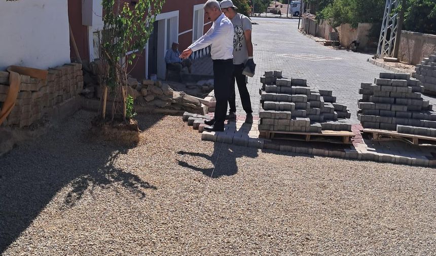 Özbağ’da Kilit Parke Çalışmaları Devam Ediyor