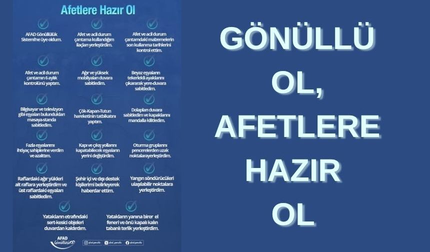 Kırşehir AFAD’dan Vatandaşlara Gönüllülük Çağrısı: “Afetlere Karşı Hazır Mıyız?”