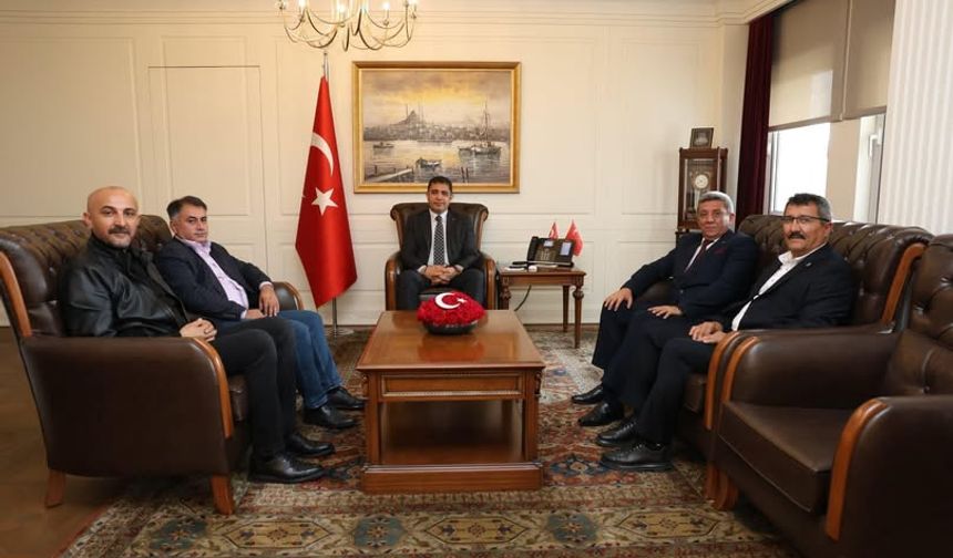 Kırşehir Ziraat Odası’ndan Düzce Valisi Selçuk Aslan’a Nezaket Ziyareti