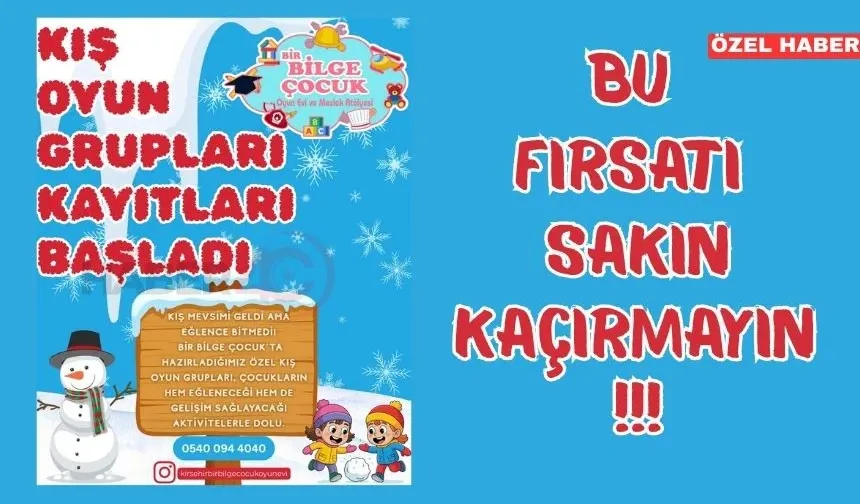 Bir Bilge Çocuk, Kış Oyun Grubu İçin Kayıtları Başlattı