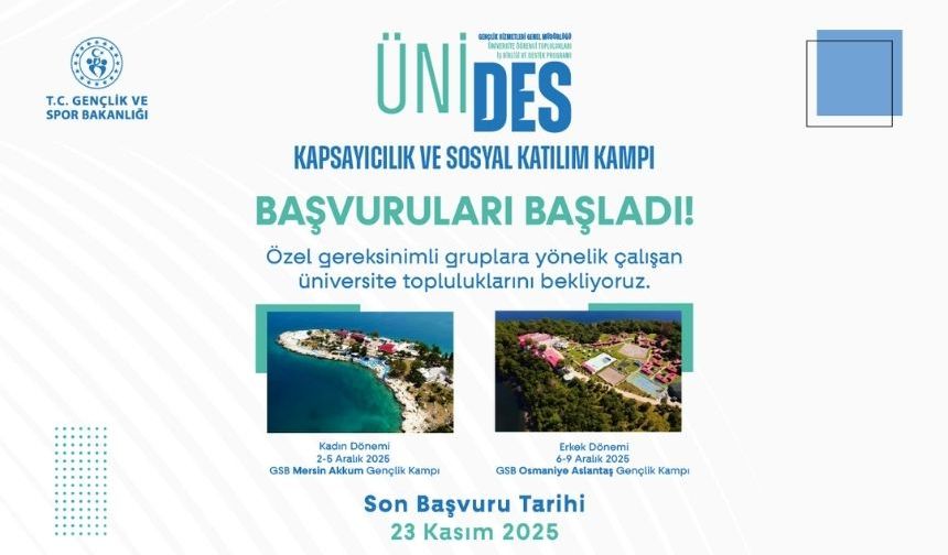 GSB’den Üniversiteli Gençlere Kapsayıcı Kamp Fırsat