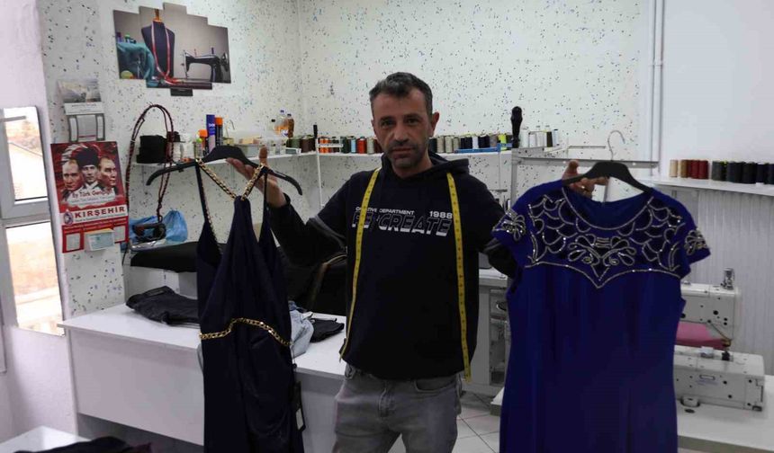 Kırşehir'de, terzilerde özel dikim talebi arttı