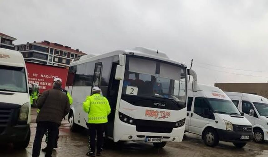 Taşımalı Eğitim Araçları Denetlendi