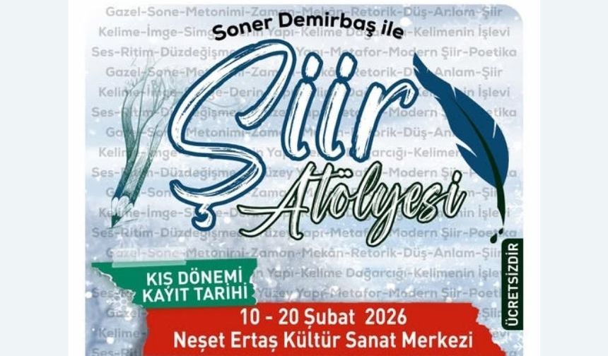 Şiir Atölyesi Kış Dönemi Kayıtları Başladı