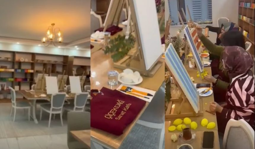 Çiçekdağı’nda Sanat Kafe Workshop Başladı
