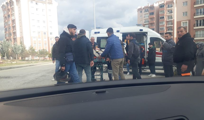 Bağbaşı TOKİ Kavşağında Motosiklet Kazası