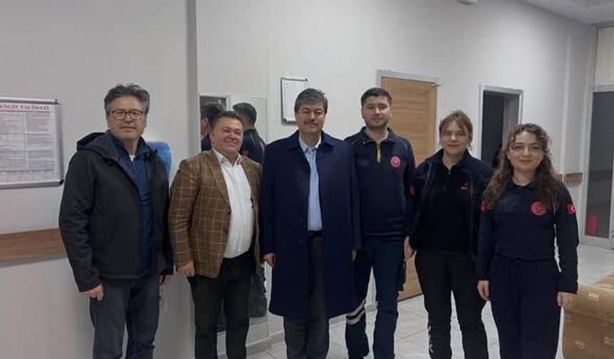 112 Acil Sağlık Çalışanlarına Gece Ziyareti