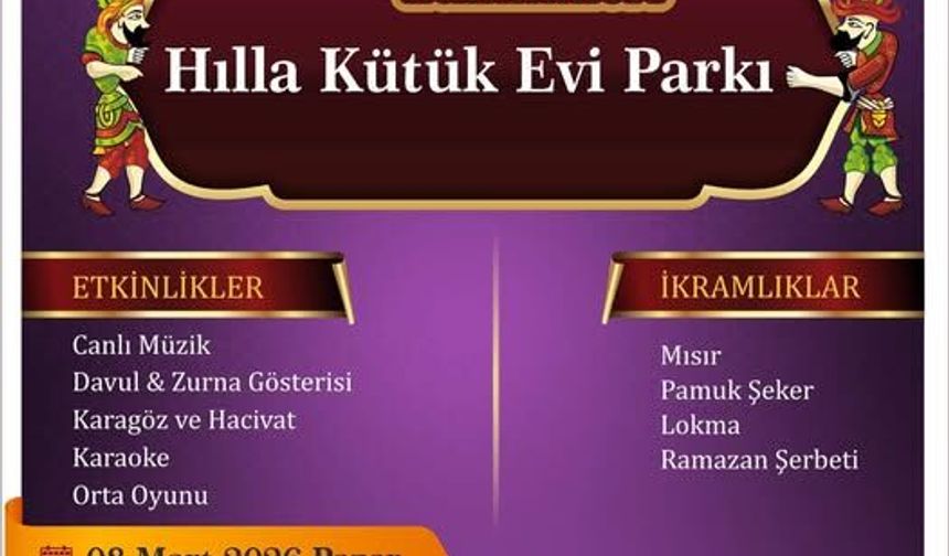 Ramazan Coşkusu Hılla Kütük Evi Parkı’nda