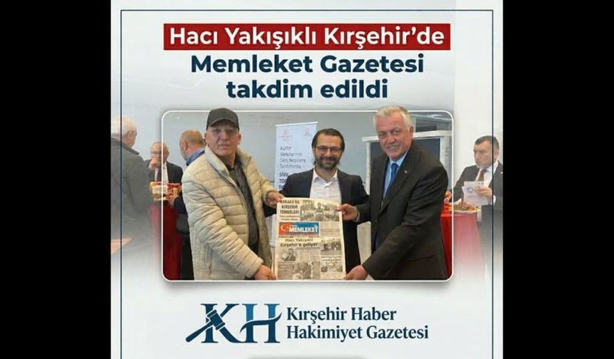 Kırşehir Hakimiyet’ten Memleket Gazetesi Paylaşımı