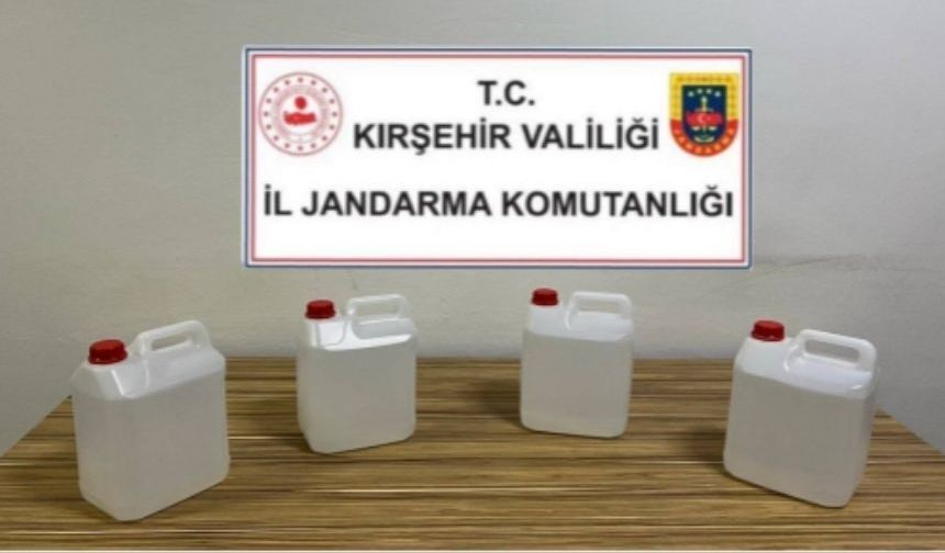 Kırşehir’de 20 Litre Kaçak Etil Alkol Ele Geçirildi