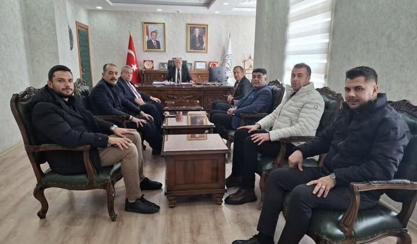 Öztürk ve Oda Başkanları Şahin’i Ziyaret Etti