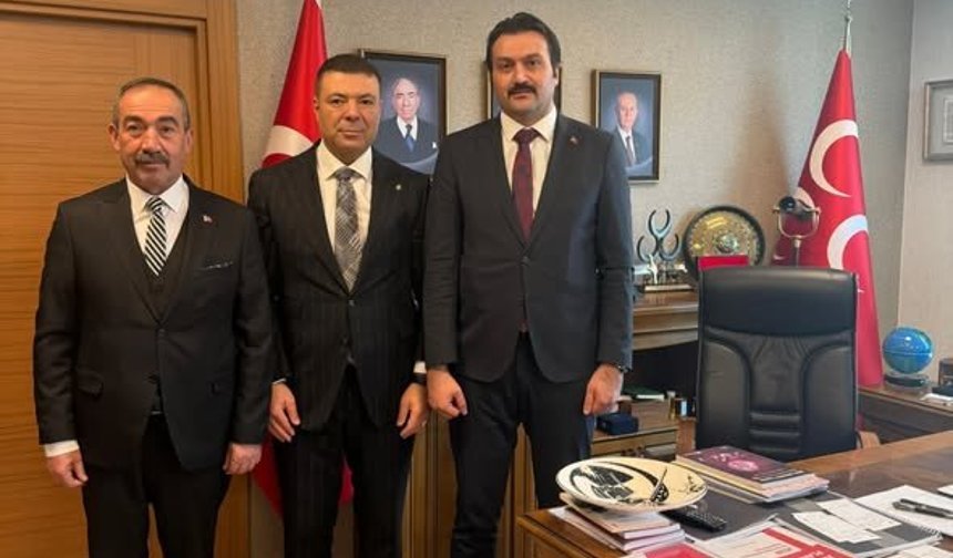 Hemşehrimiz Özgür Bayraktar’a Yusuf Aydın’dan ziyaret