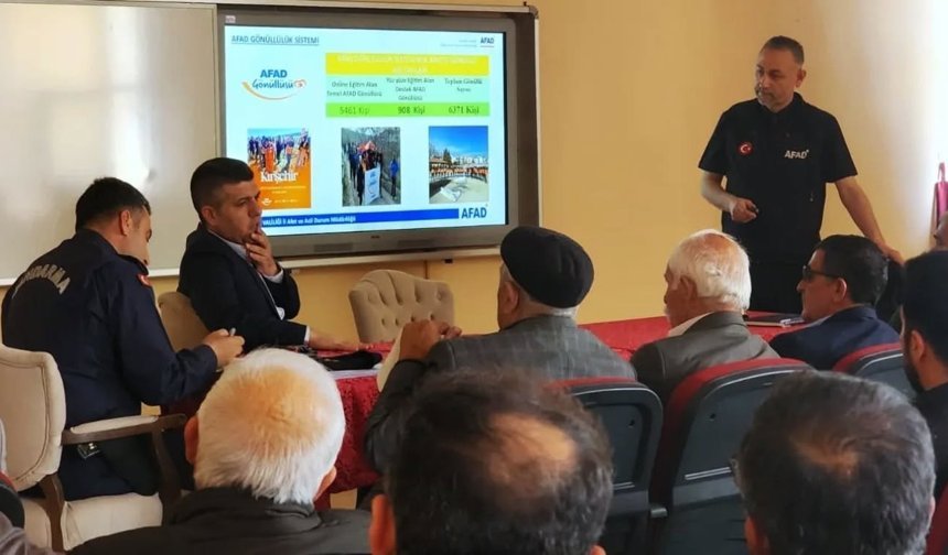AFAD’dan Mucur ve Boztepe’de Risk Azaltma Toplantısı