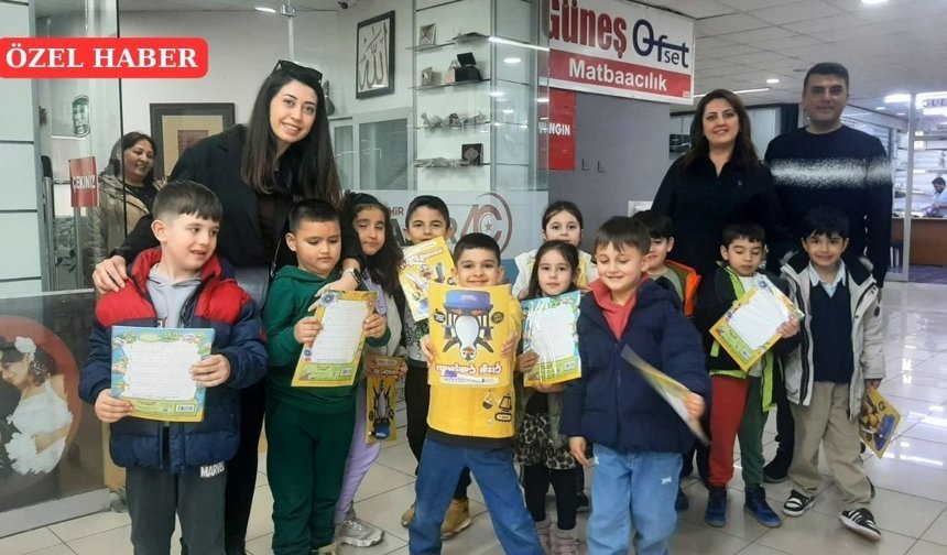 Kırşehir Koleji Öğrencileri Matbaayı Gezip Gazeteciliği Yerinde Öğrendi