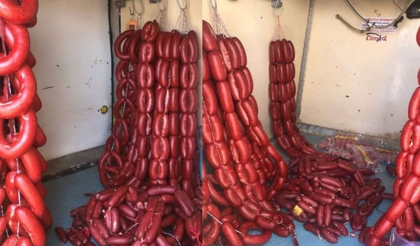 Kırşehir’de Halk Sağlığını Tehdit Eden Sucuklar İmha Edildi