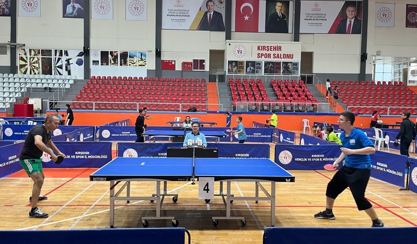 Kırşehir’de 23 Nisan’a Özel Masa Tenisi Turnuvası Düzenlendi