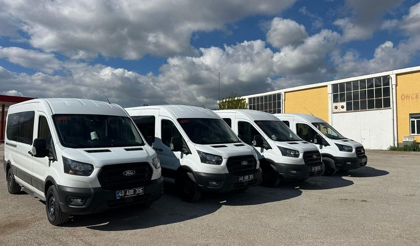 Kırşehir İl Özel İdaresi’nin Araç Filosuna 4 Yeni Minibüs Katıldı