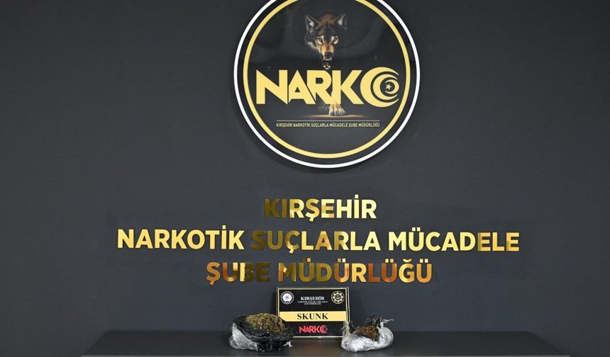 Kırşehir’de Narkotik Operasyonu: 856 Gram Skunk Ele Geçirildi