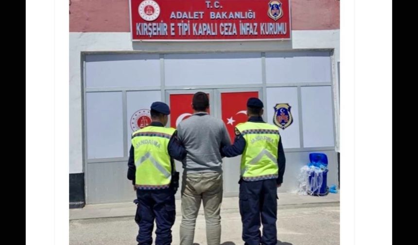 Kırşehir'de 8 Yıl 4 Ay Hapis Cezası Bulunan Şahıs Yakalandı