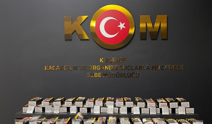 Kırşehir'de kaçakçılık operasyonunda 1 şüpheli yakalandı