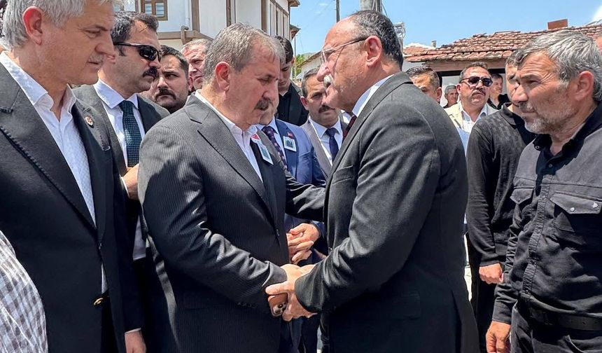 BAŞKAN ŞAHİN’DEN BBP LİDERİ DESTİCİ’YE CENAZE DESTEĞİ!