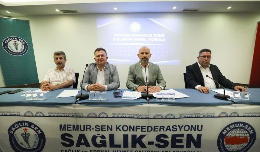 Kırşehir Sağlık-Sen Başkanı Yasin Yücesan Ankara’da Divan Başkanı Oldu
