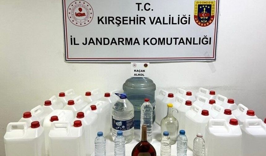 Kırşehir'de kaçak alkol operasyonu: 120 litre ele geçirildi