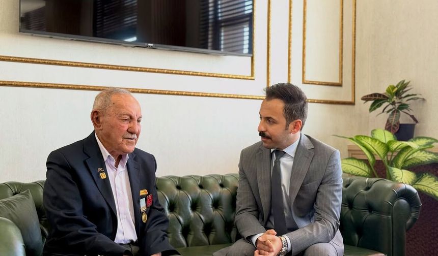 Kaymakam Öğüt, Kore Gazisi Erduran'ı Ağırladı