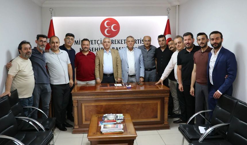 Kırşehir Esnafı Yeni Başkanı Makamında Ziyaret Etti: İşte O Kareler