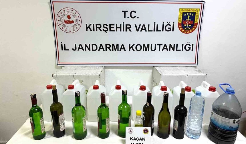 Kırşehir'de Kaçak İçki Üretilen Adrese Baskın: 1 Gözaltı