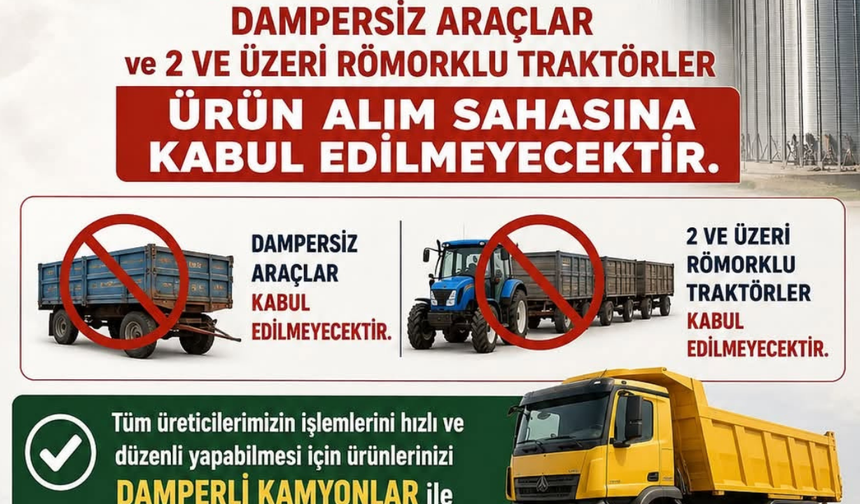 Dampersiz araçlar ve çift römorklu traktörlere yasak geldi