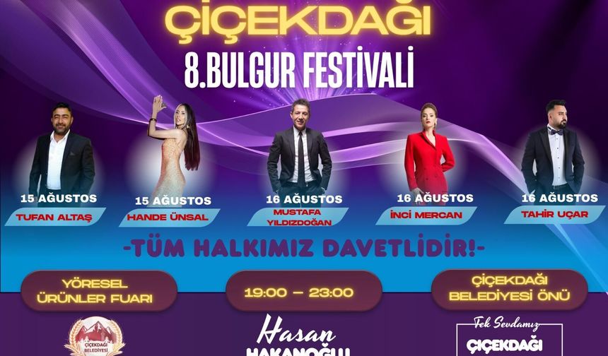 Çiçekdağı'nda Üç Gün Şölen