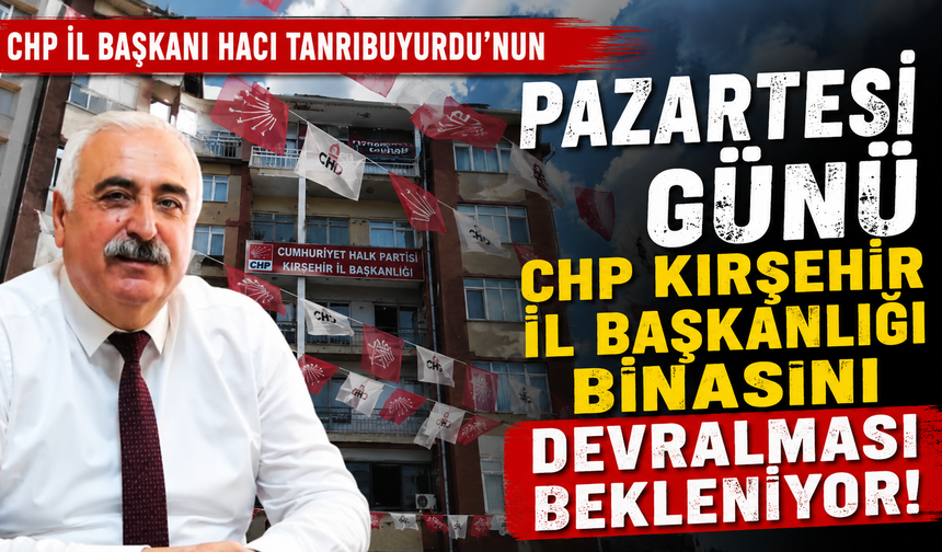 CHP Kırşehir İl Başkanlığı Binasında Devir Teslim Hazırlığı