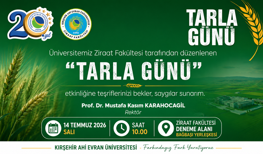 Kırşehir'de Çiftçilere "Tarla Günü" Daveti