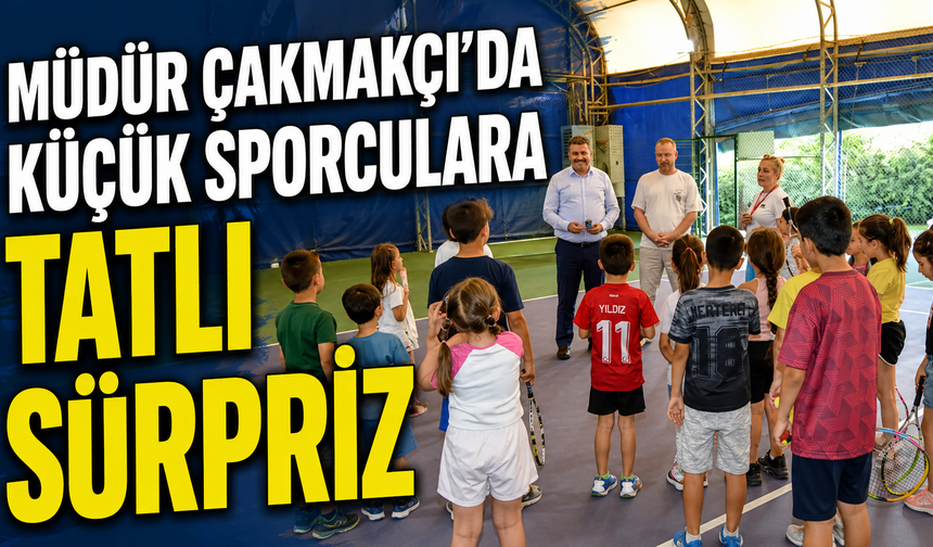 İl Müdürü Çakmakçı'dan Minik Sporculara Dondurma Sürprizi
