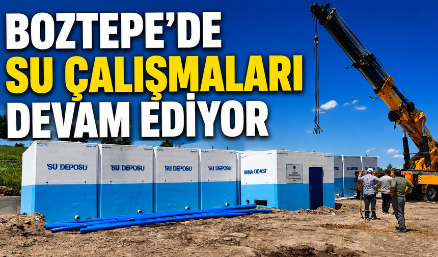 Boztepe'de Altyapı ve Su Çalışmaları Aralıksız Sürüyor
