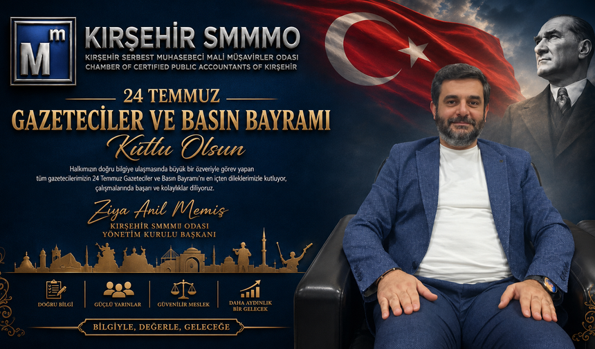 SMMMO Başkanı Memiş'ten Gazetecilere 24 Temmuz Mesajı