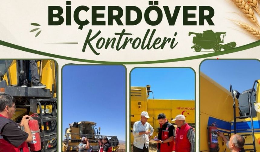 Kırşehir'de Biçerdöver ve Hasat Denetimleri  Sürüyor