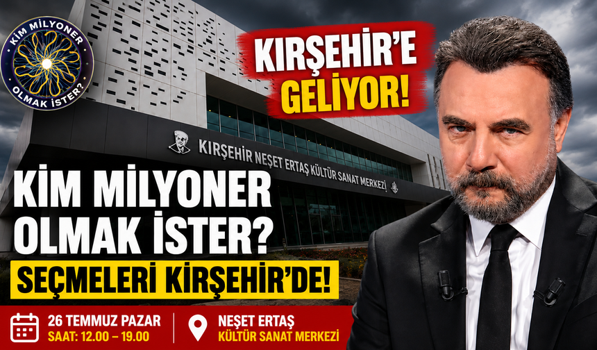 Milyoner Yolculuğu Kırşehir'den Başlıyor! İşte Seçme Tarihi