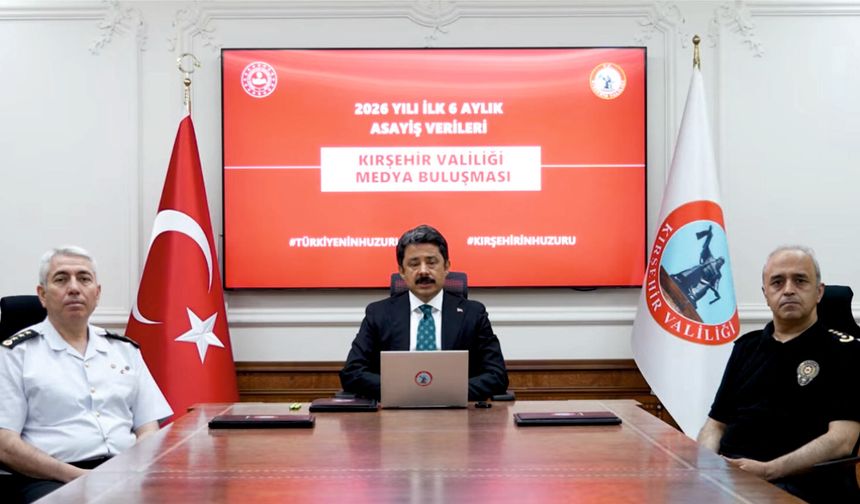 Kırşehir'in 6 Aylık Güvenlik Raporu Açıklandı
