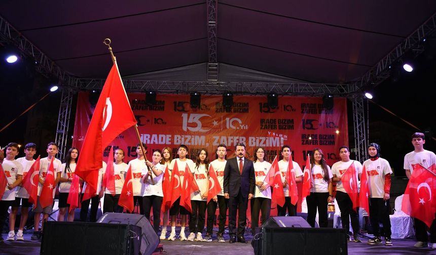 Kırşehir'de 15 Temmuz Sancak Koşusu Düzenlendi