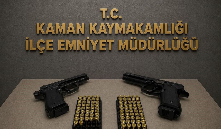 Kırşehir'deki denetimlerde çok sayıda silah ve mühimmat ele geçirildi