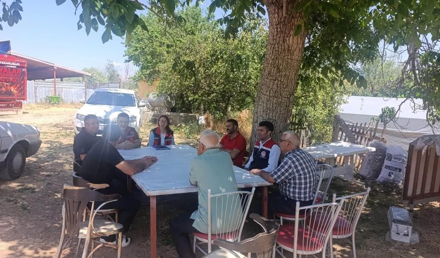 Kırşehir’de Üreticilerle Sahada Görüşme Yapıldı