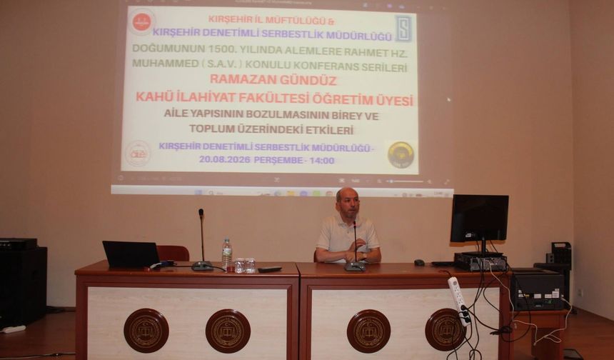 Yükümlülere "Aile Yapısı" Semineri