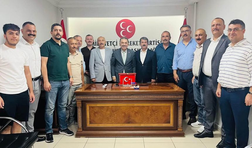 Kamu-Sen’den MHP İl Başkanı İsmail Deniz'e Ziyaret