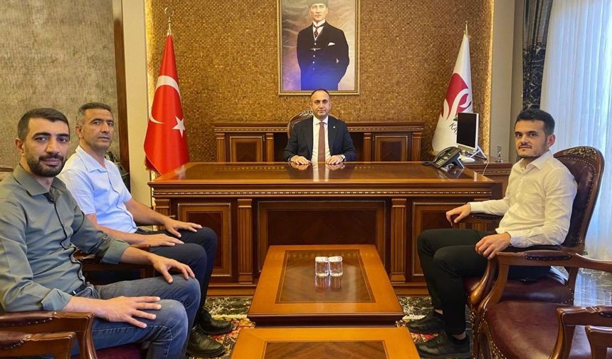Başhekim Yıldız ve Hastane Yönetiminden Yüksel’e Ziyaret