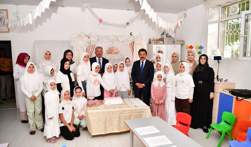 VALİ DEMİRYÜREK YAZ KUR’AN KURSU ÖĞRENCİLERİYLE BULUŞTU