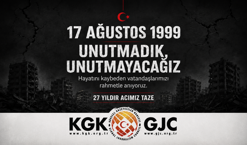 KGK’DAN 17 AĞUSTOS DEPREMİ İÇİN ANMA MESAJI